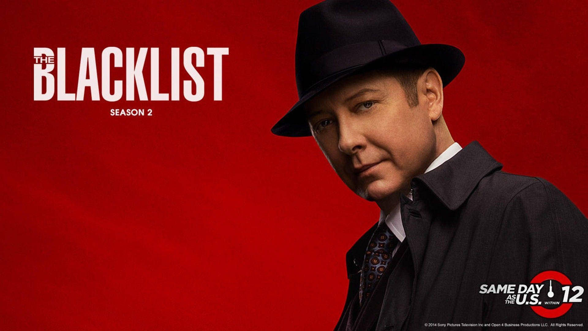 "James Spader shines as criminal mastermind Raymond 'Red' Reddington in The Blacklist." Wallpaper