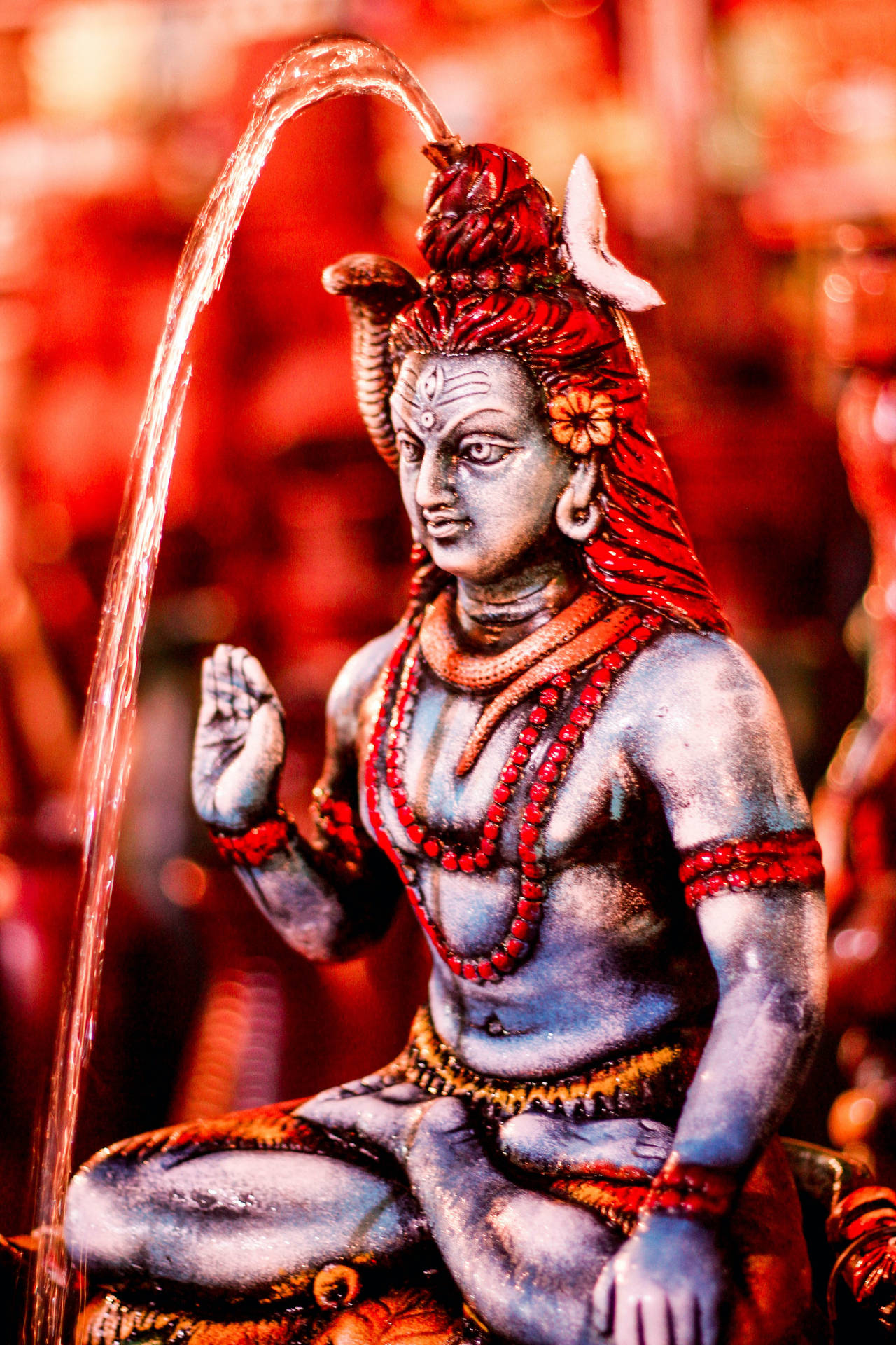 Reddish Lord Shiva 8k Wallpaper