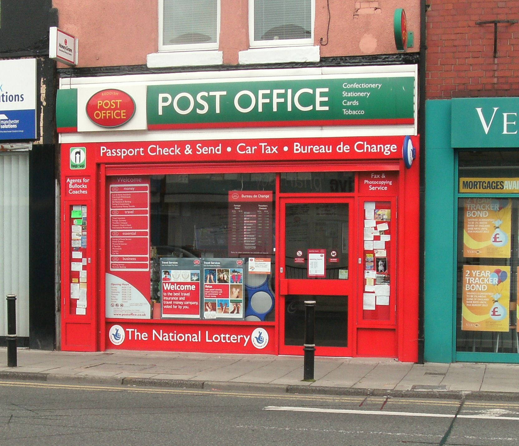 Reddish UK Post Office Wallpaper