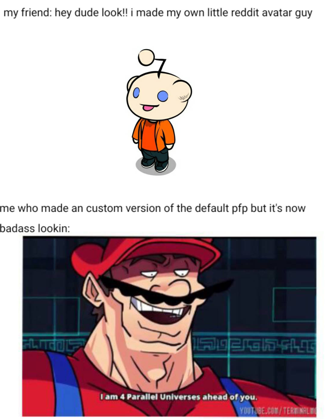 Reddit And Mario Meme Pfp Wallpaper