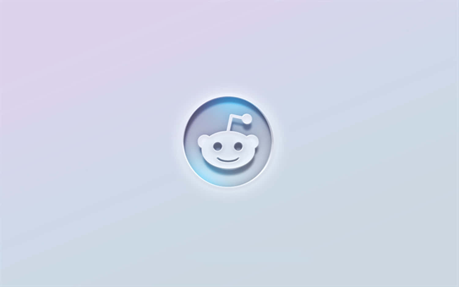 A Blue And White Icon With A Smiley Face