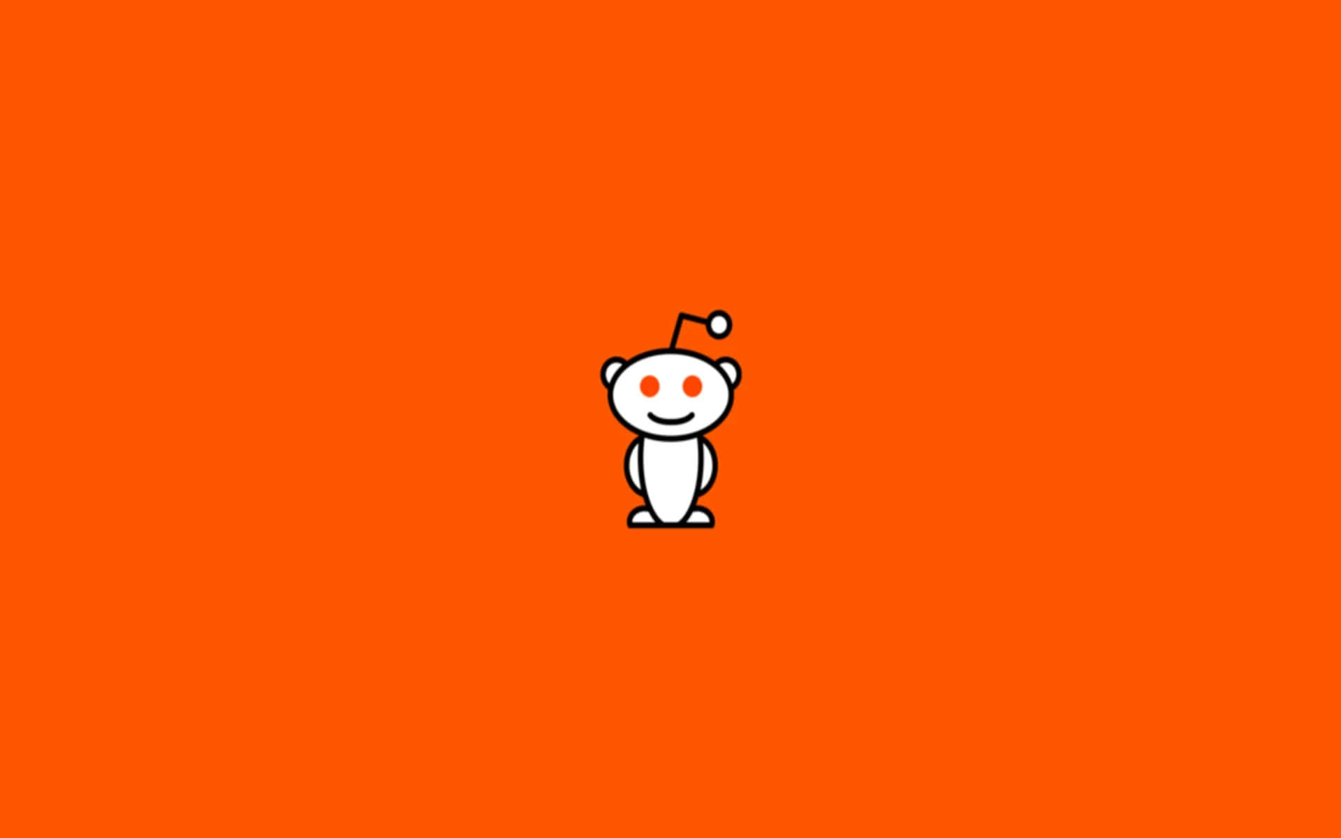 A White Cartoon Character On An Orange Background