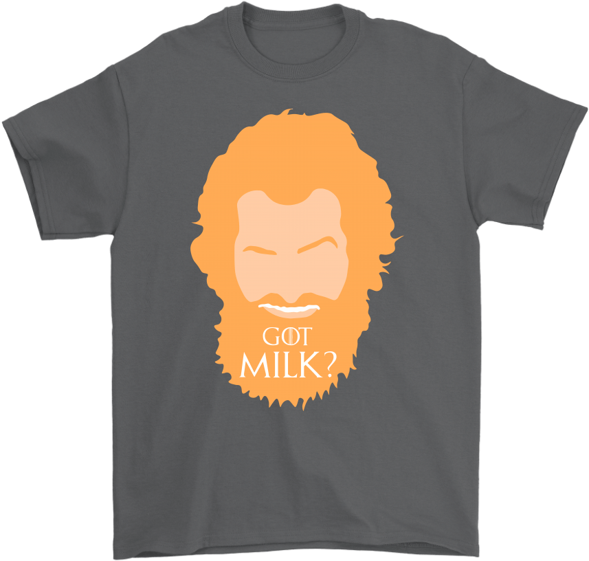 Redhead Beard Got Milk Tshirt Design PNG