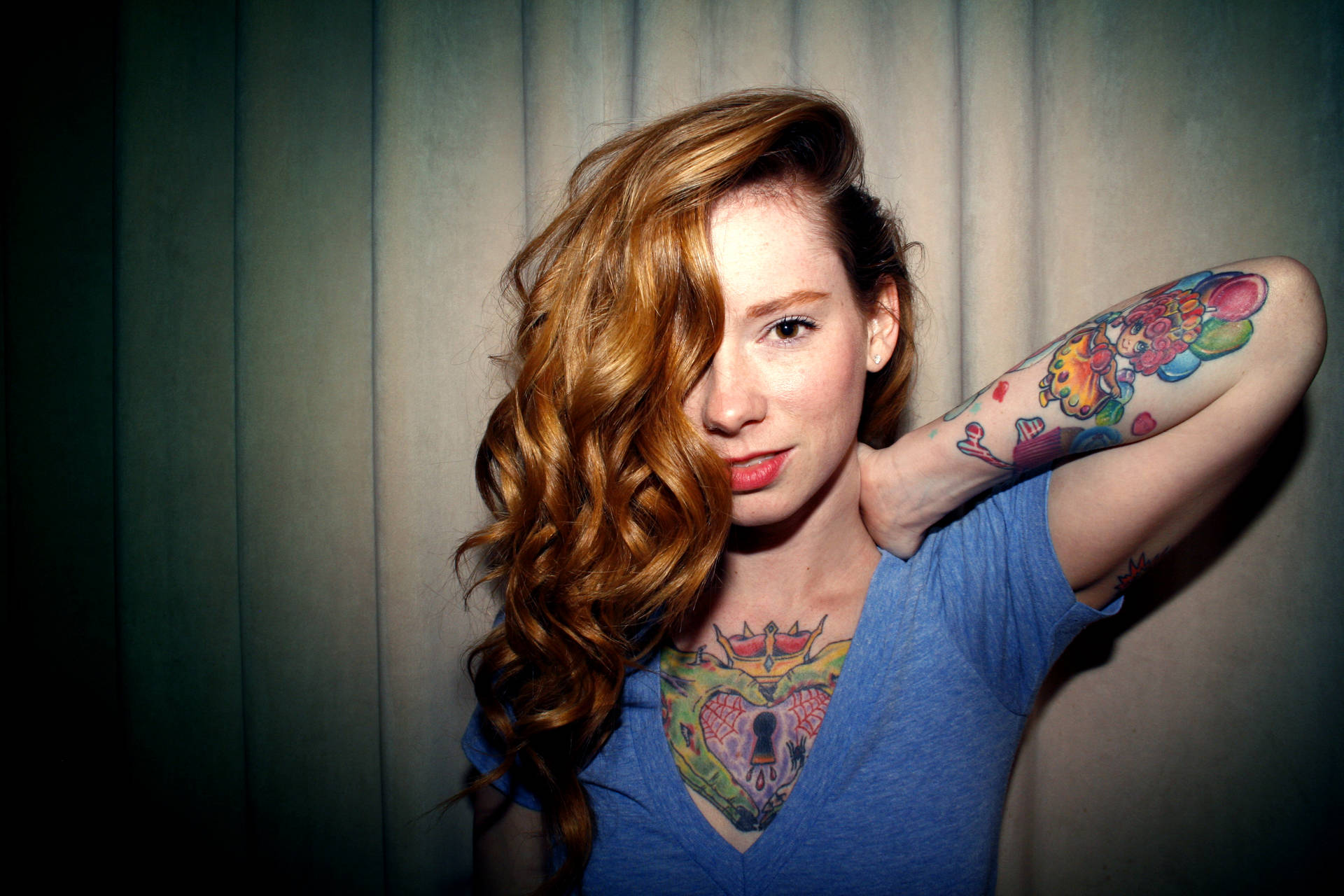Redhead HD Tattoo Wallpaper