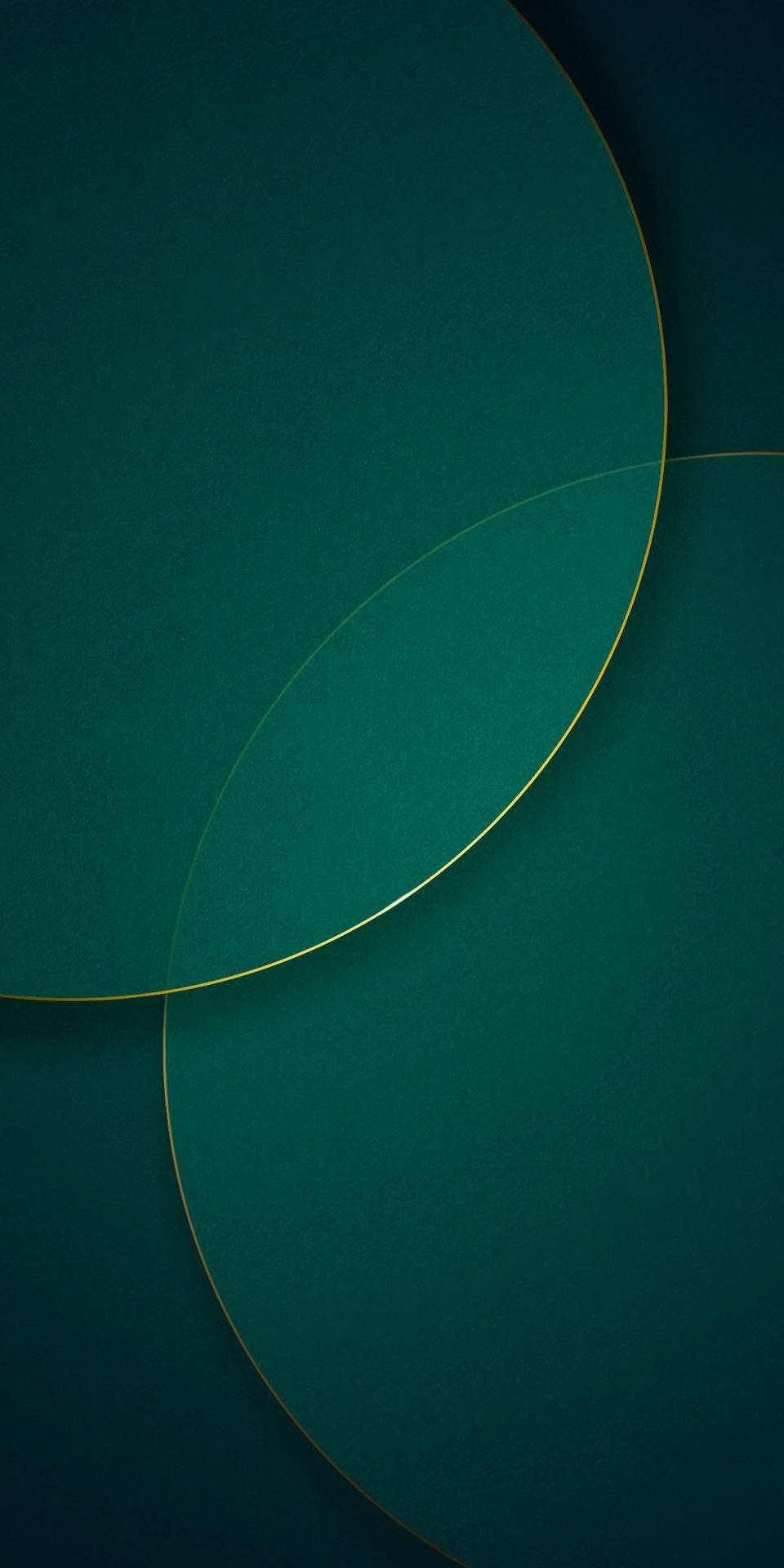 Redmi 9 Dark Green Circle Lines Background