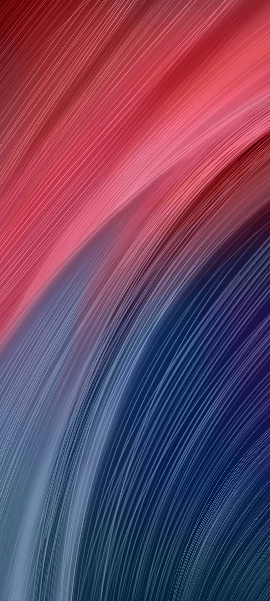 Redmi 9 Pink And Blue Curve Lines Wallpaper