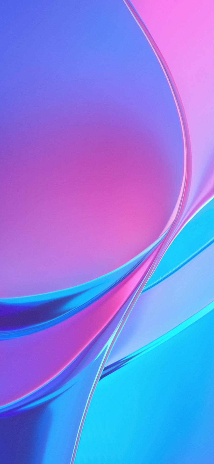 Redmi 9 Pink Blue Flow Abstract Wallpaper