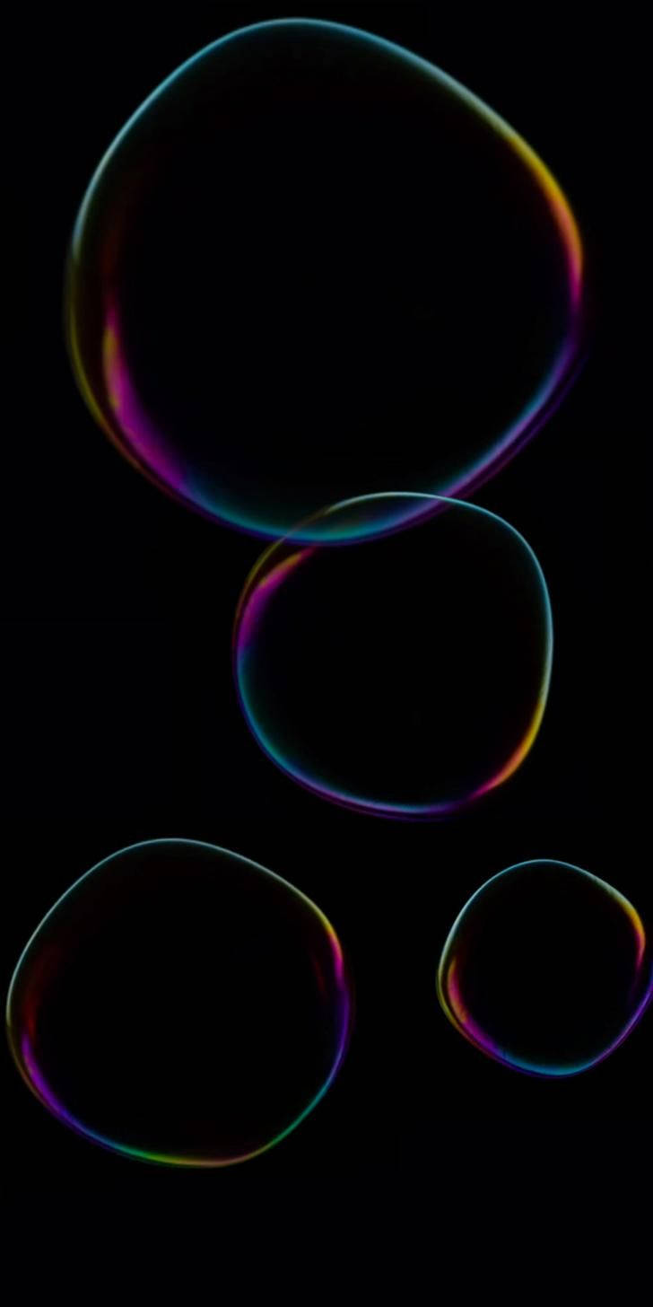 Redmi 9 Rainbow Bubbles Wallpaper