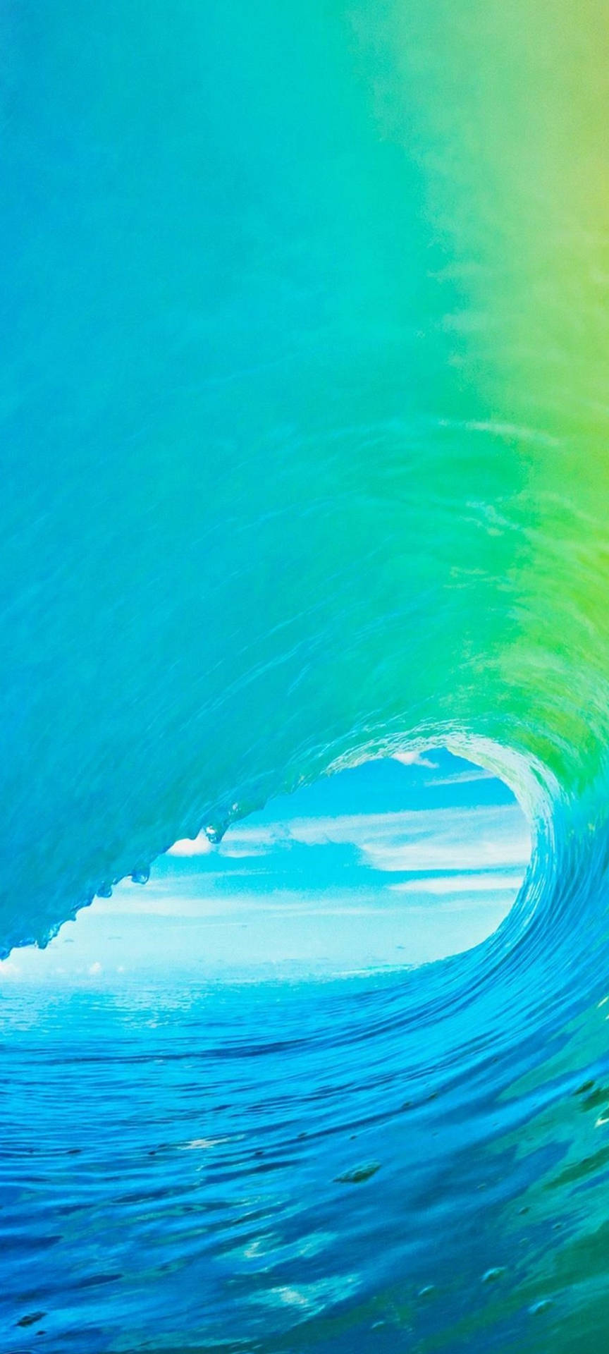 Redmi Note 10 Blue Green Wave Wallpaper
