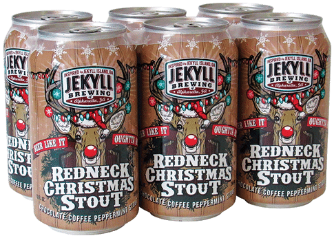 Redneck Christmas Stout Beer Cans PNG