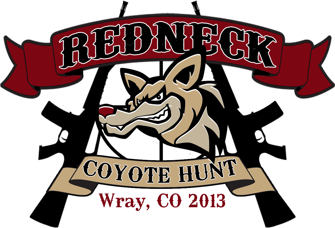 Redneck Coyote Hunt Event Graphic PNG