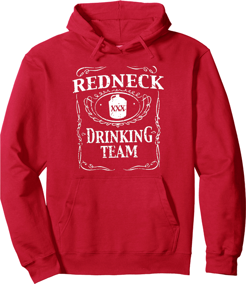 Redneck Drinking Team Hoodie PNG