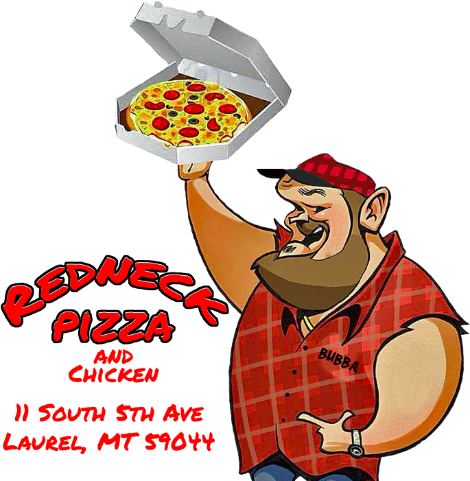 Redneck Pizza Advertisement PNG