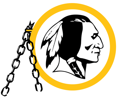 Redskins Logowith Broken Chain PNG