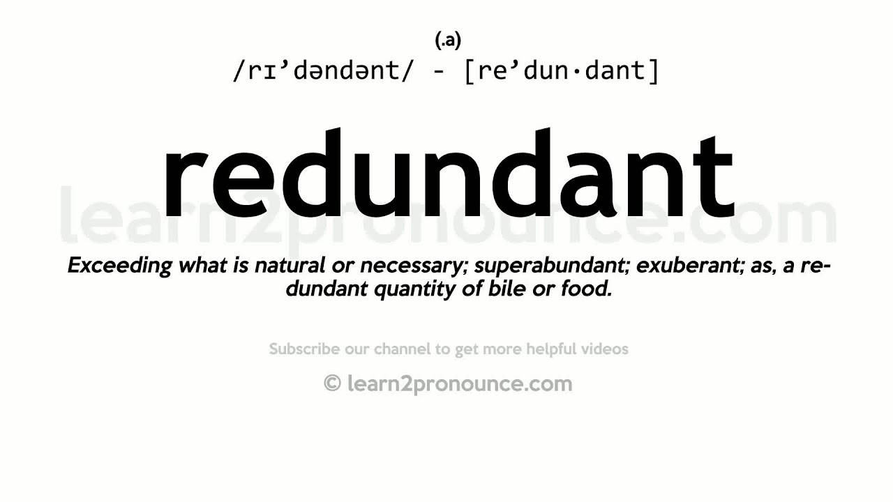 Redundant Definition Pronunciation Wallpaper
