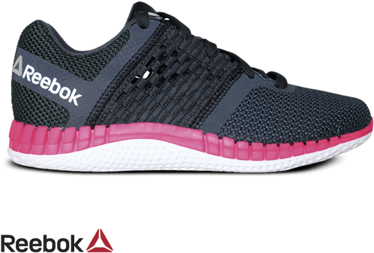 Reebok Black Pink Womens Running Shoe PNG