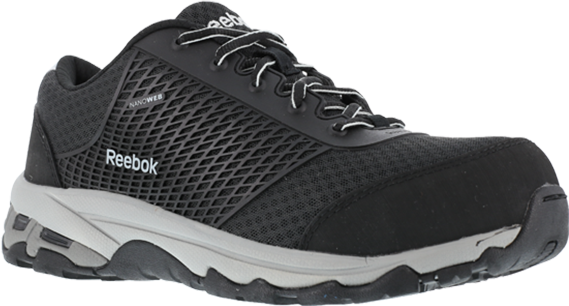 Reebok Black Running Shoe PNG