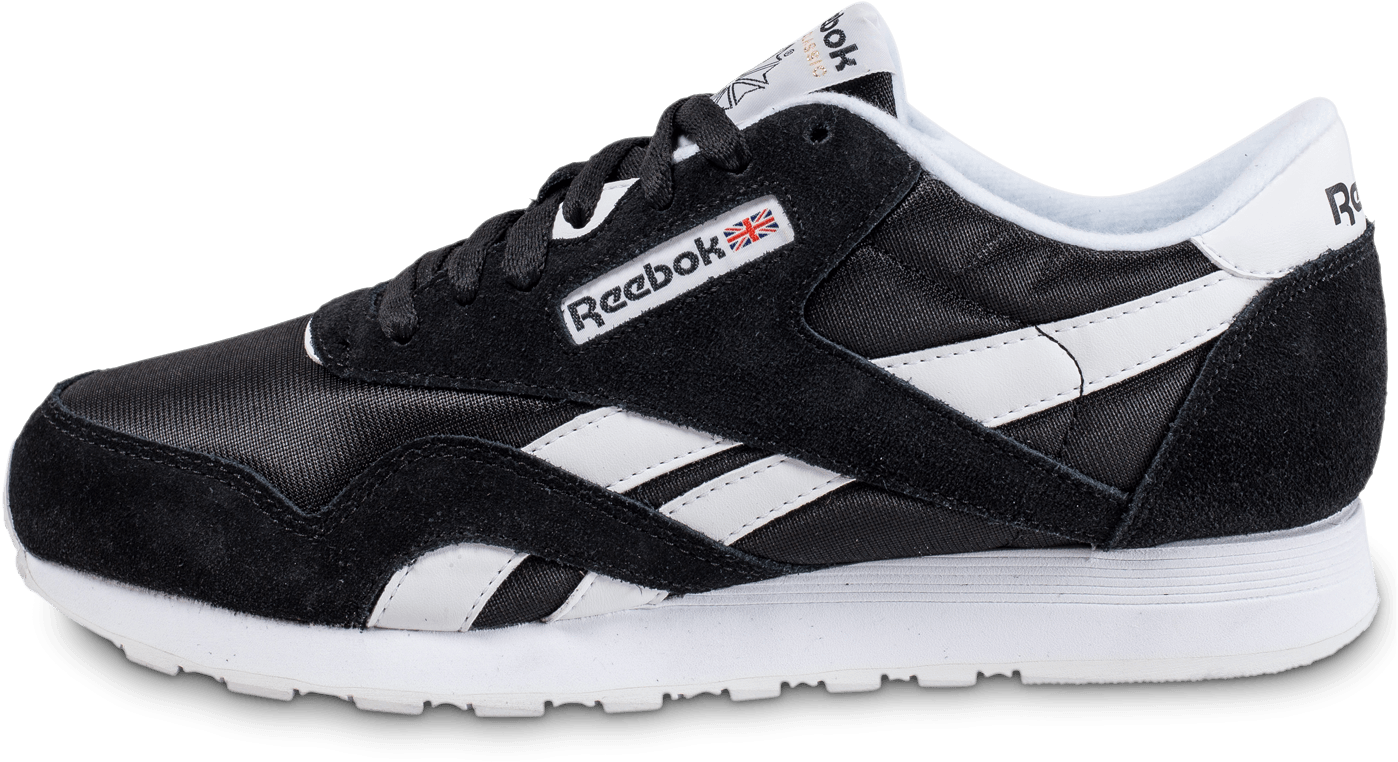 Download Reebok Classic Blackand White Sneaker | Wallpapers.com