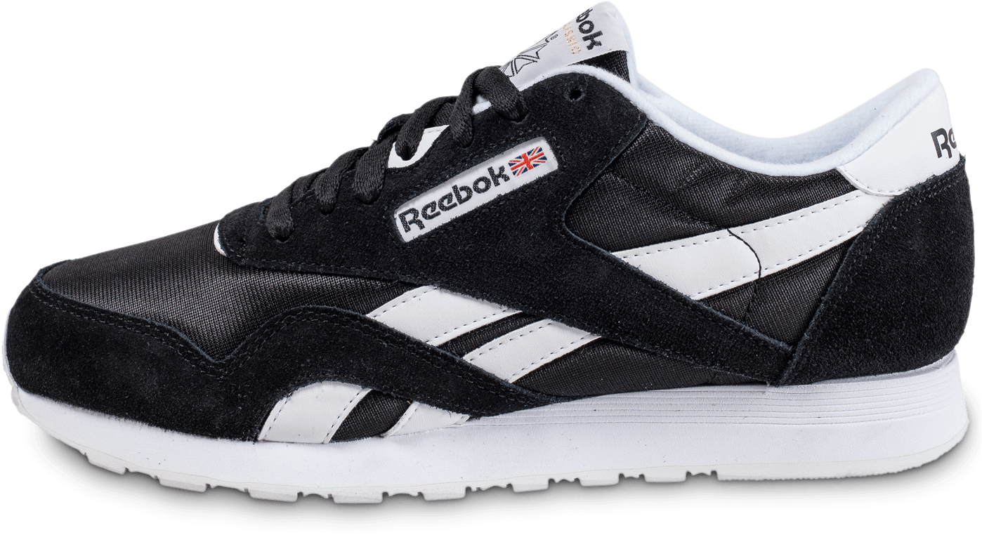 Reebok Classic Blackand White Sneaker PNG