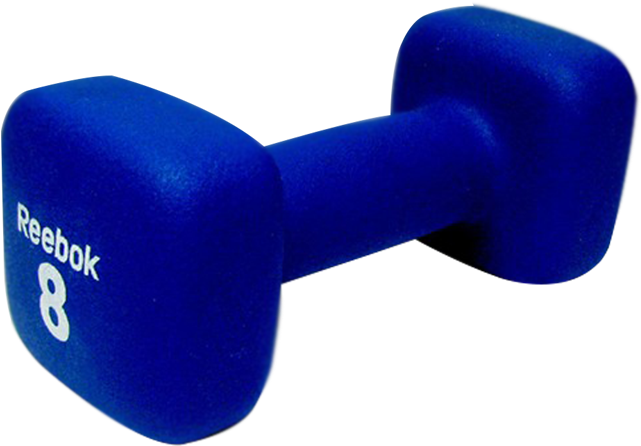 Reebok8 Pound Dumbbell Fitness Equipment PNG