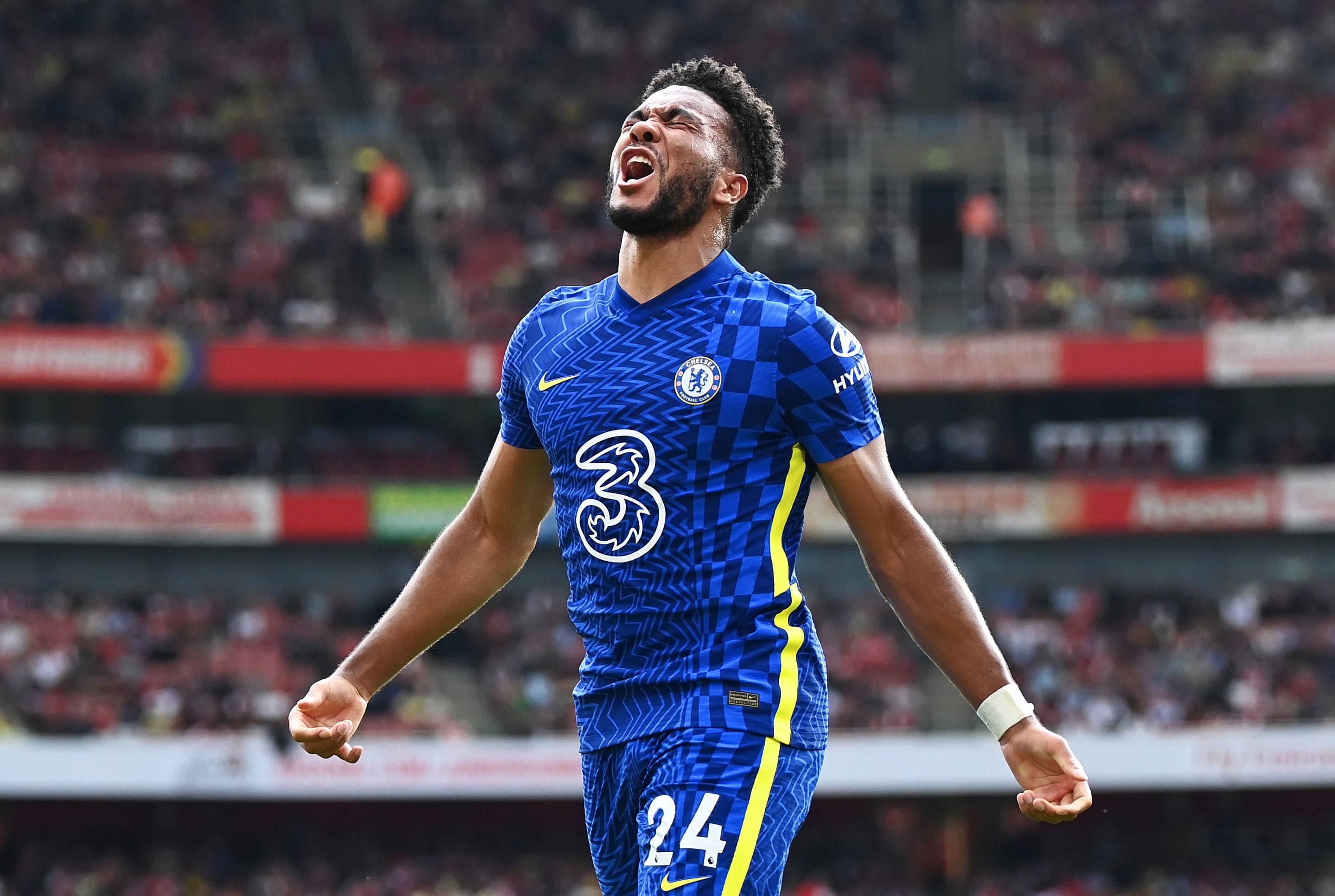 Reece James Open Mouth Background
