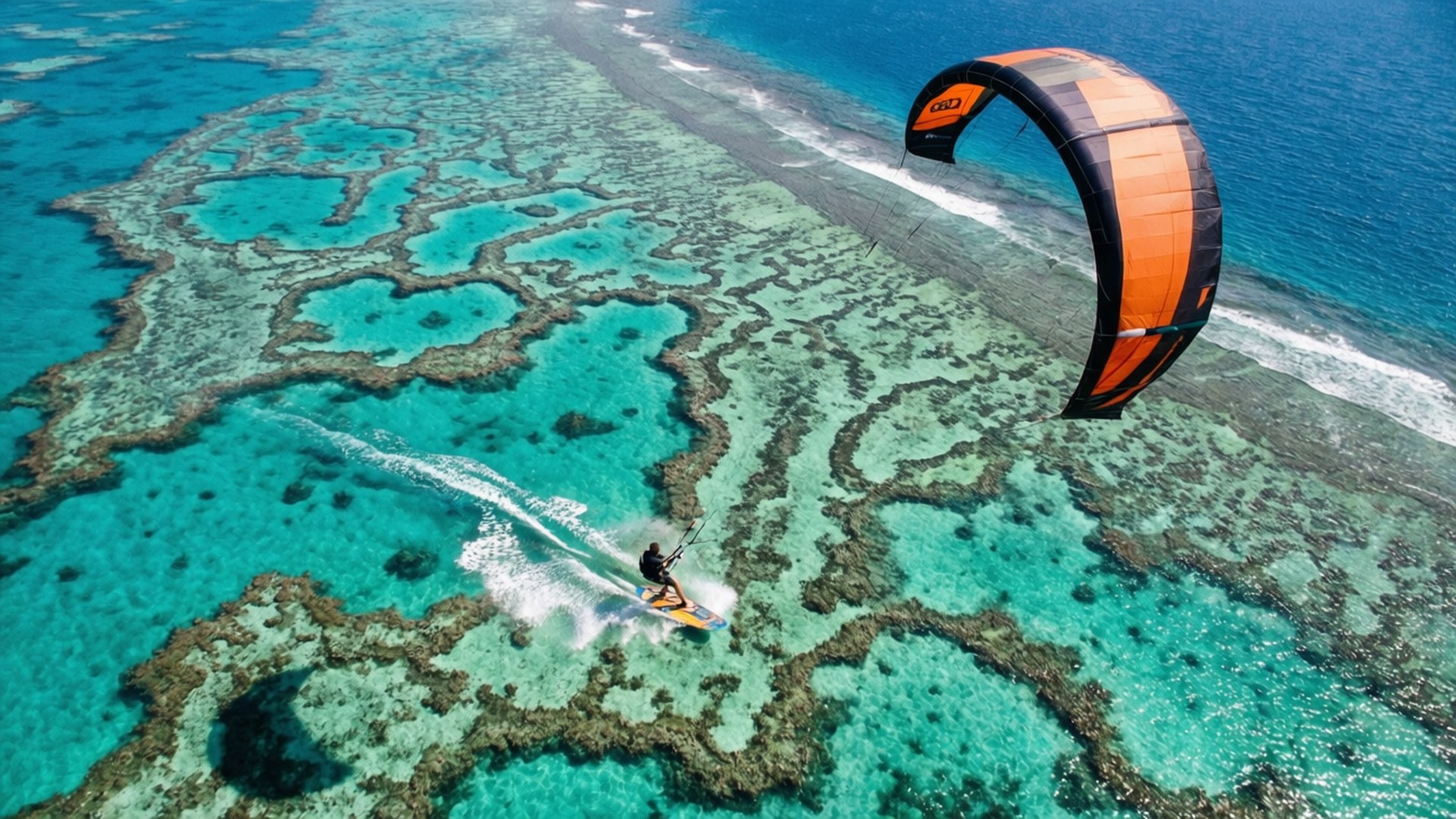 Reef Overflight Wallpaper