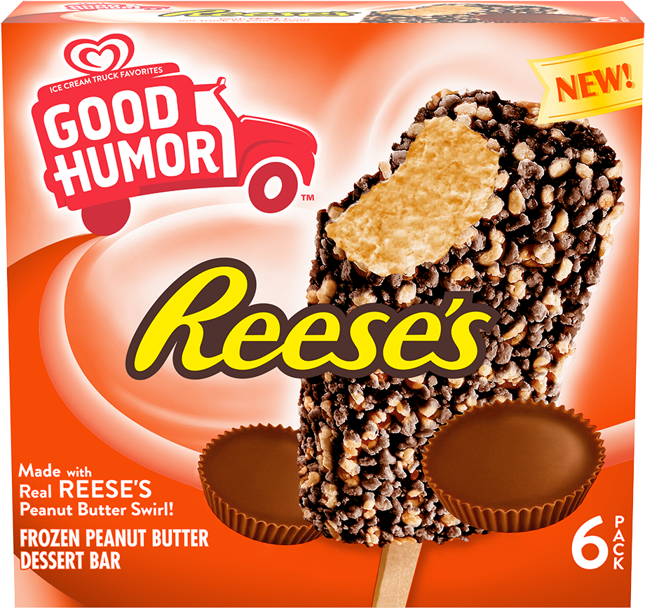 Reeses Frozen Peanut Butter Dessert Bar Packaging PNG