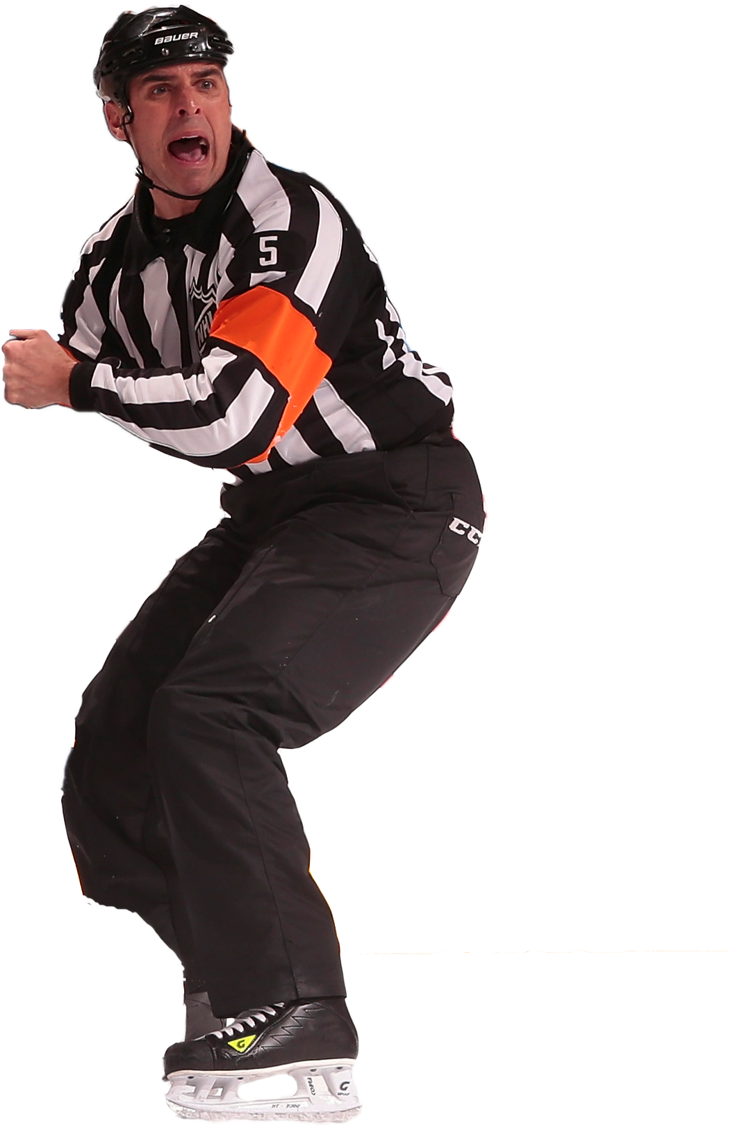 Referee In Action Pose PNG