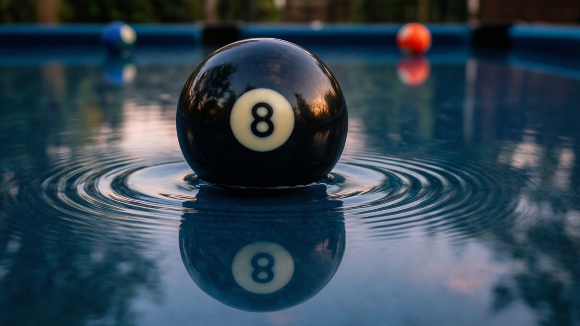 Reflektert 8-ball Bakgrunner