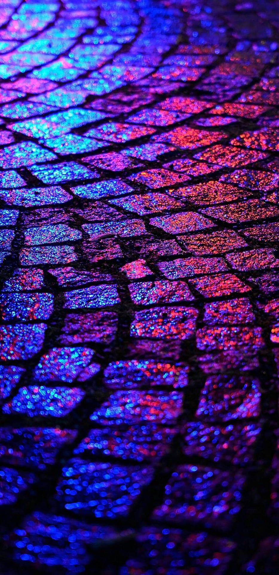 Reflected Oled On Pavement Wallpaper
