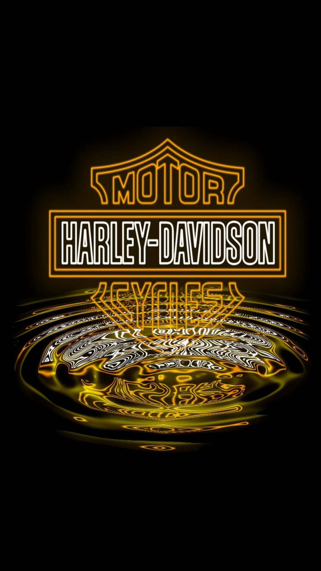 Reflection Harley Davidson Mobile Wallpaper