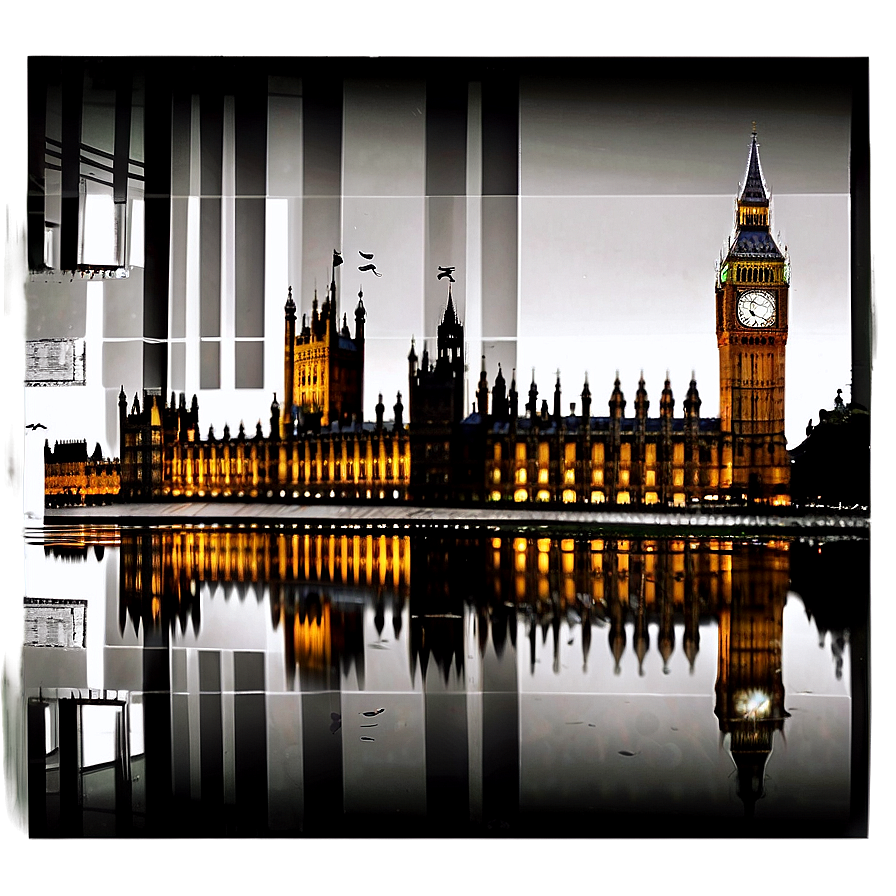 Reflection Of Big Ben Png Kny33 PNG