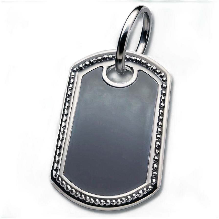 Reflective Dog Tag Png 06122024 PNG