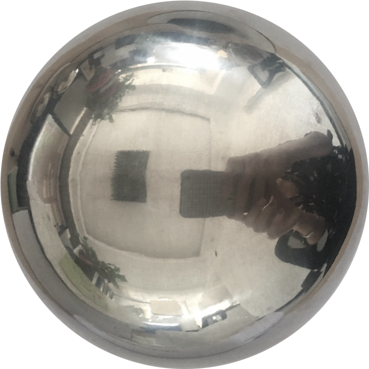 Reflective Sphere Self Portrait PNG