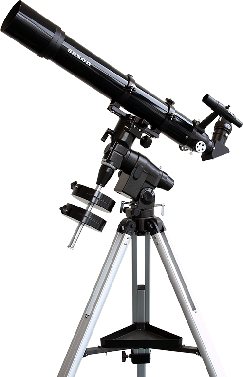 Reflective Telescopeon Tripod Stand PNG