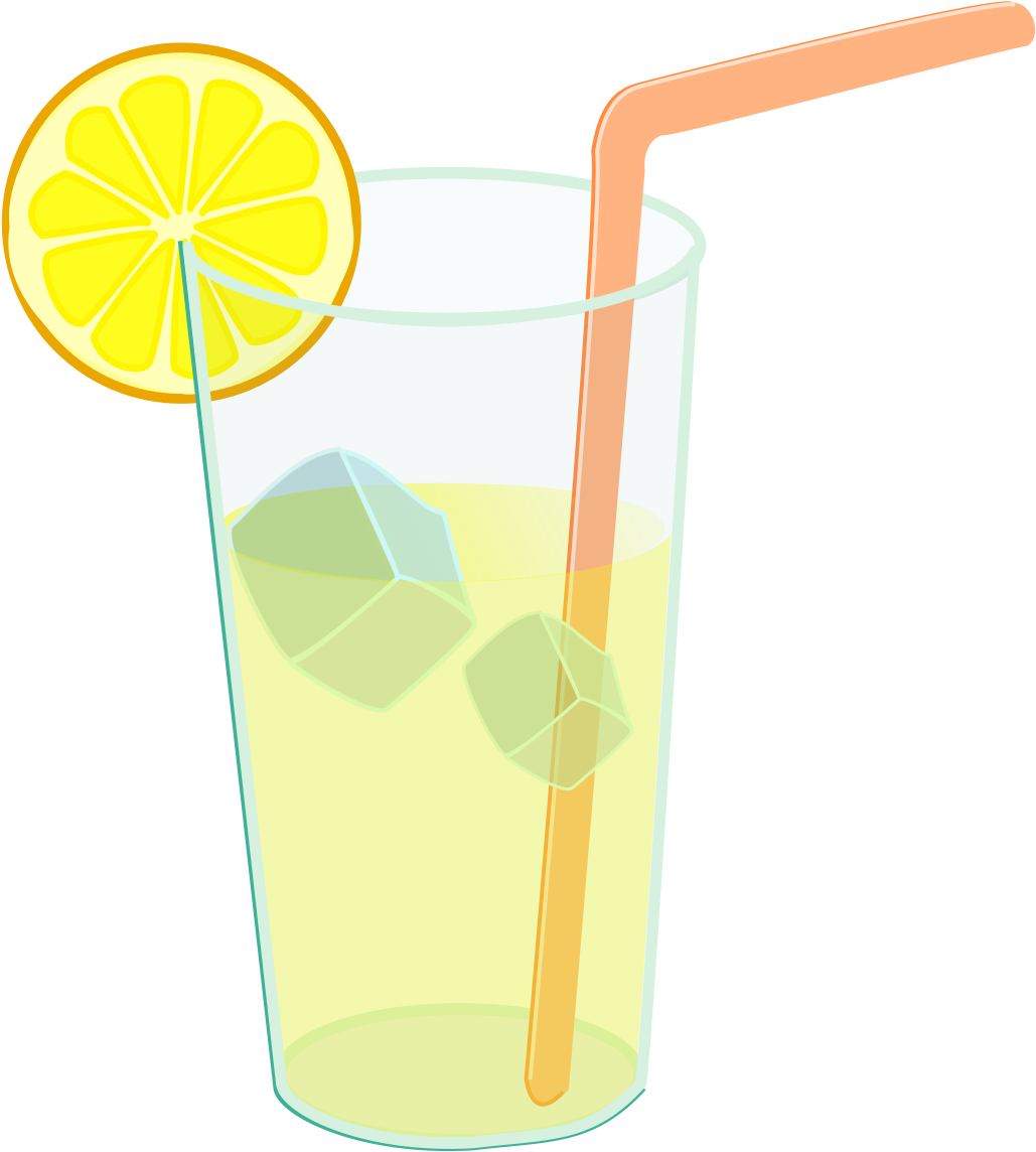 Refreshing Lemonade Glass Illustration PNG