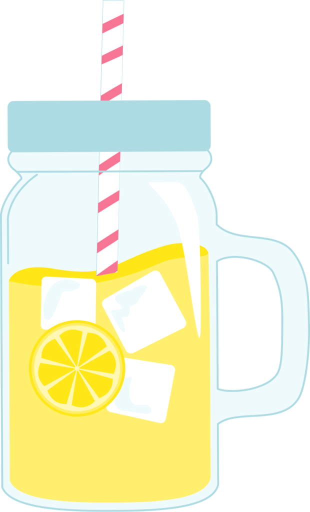 Refreshing Lemonade Mason Jar PNG