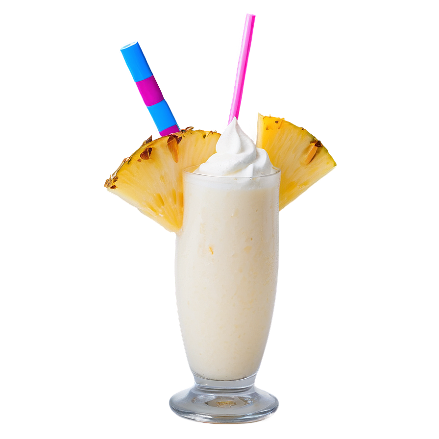 Refreshing Pina Colada Beverage Png Bjh49 PNG