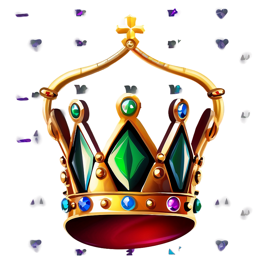 Regal Cartoon Crown Png Eqm PNG