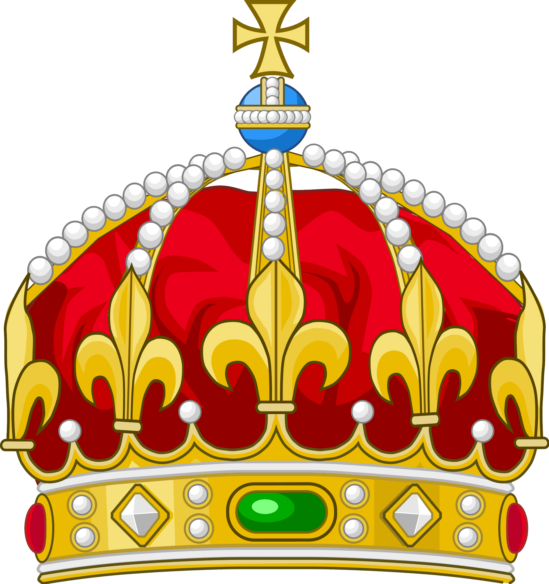 Regal Crown Illustration PNG