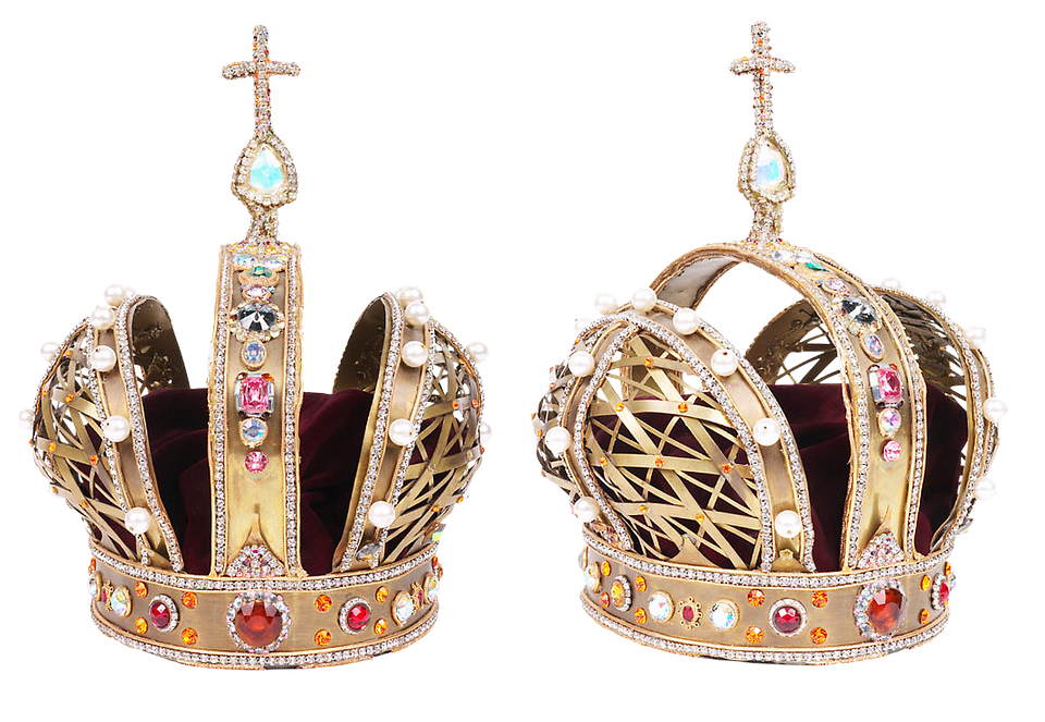 Regal Crowns Jeweledand Ornate PNG