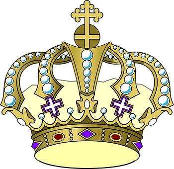 Regal Golden Crown Graphic PNG