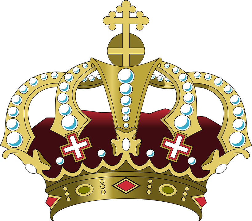 Regal Golden Crown Illustration PNG