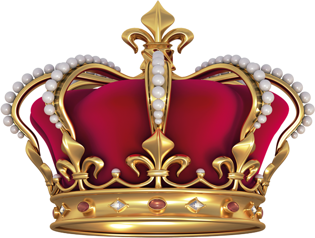 Regal Golden Crownwith Pearlsand Gems.png PNG