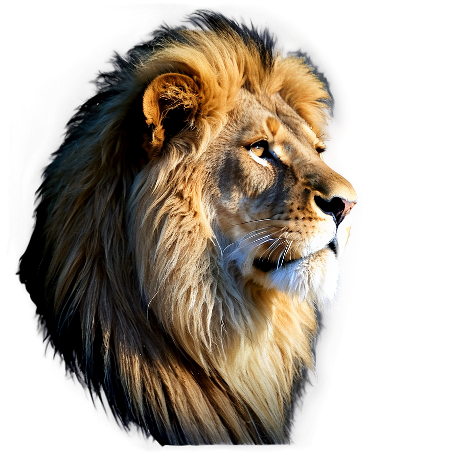 Regal Lion Profile Png 06122024 PNG