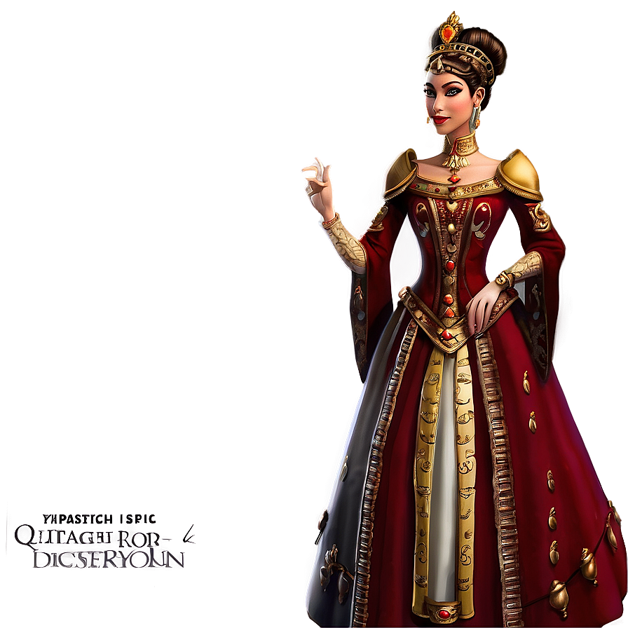 Download Regal Queen Portrait Png Nvn23 | Wallpapers.com