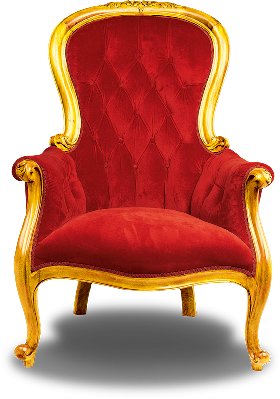 Download Regal Red Golden Throne Chair | Wallpapers.com