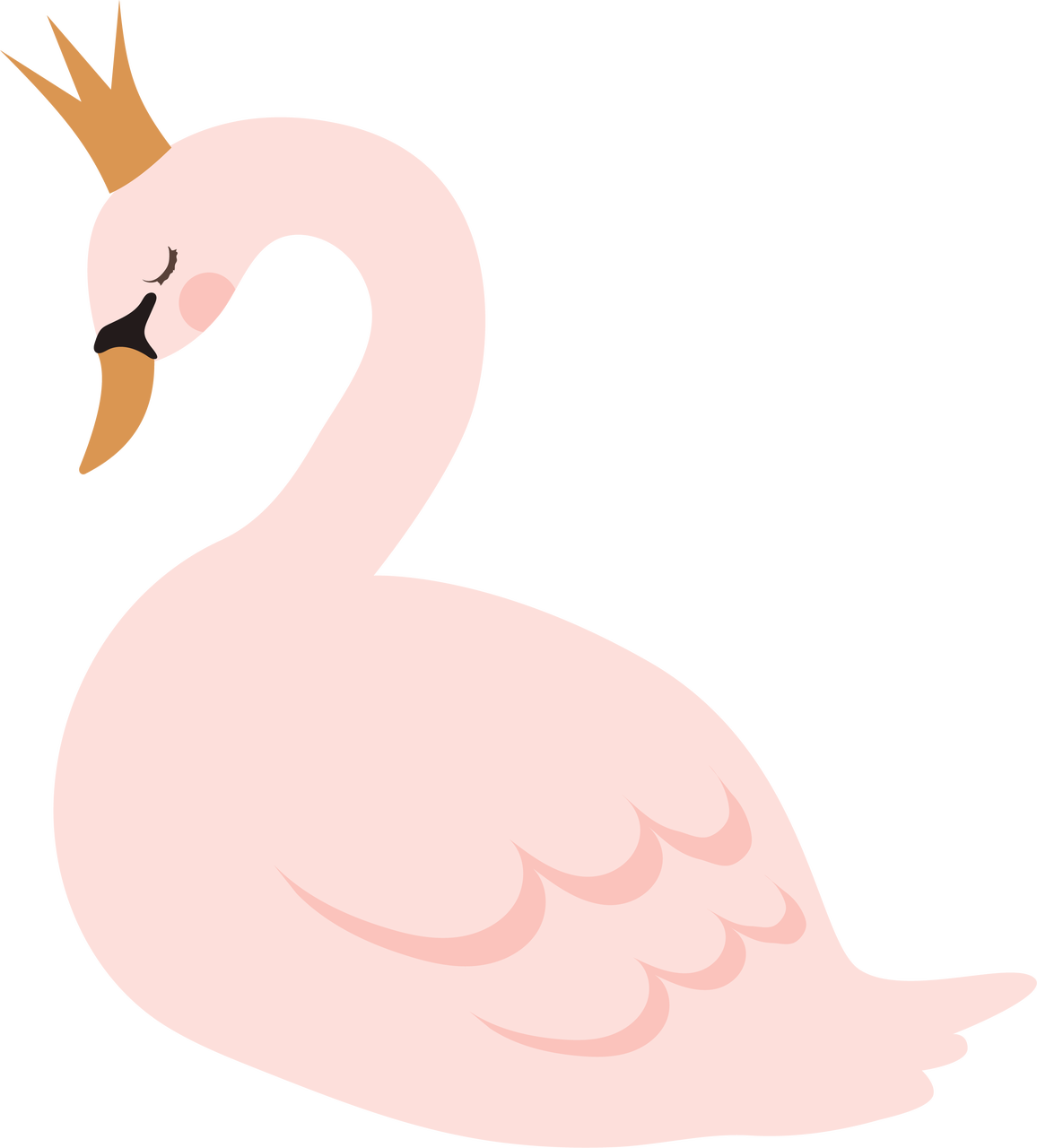 Download Regal Swan Illustration.png | Wallpapers.com