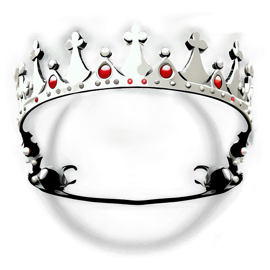 Regal White Crown Clipart Png Gem PNG
