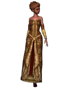 Regal3 D Princess Rendering PNG